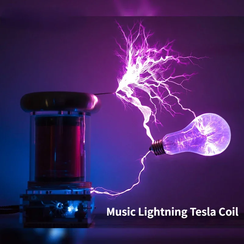 Music Tesla Coil Generatore Ad Alta Frequenza Accensione Modello Lightning Arco Integrato Estinguente Tesla 20Cm
