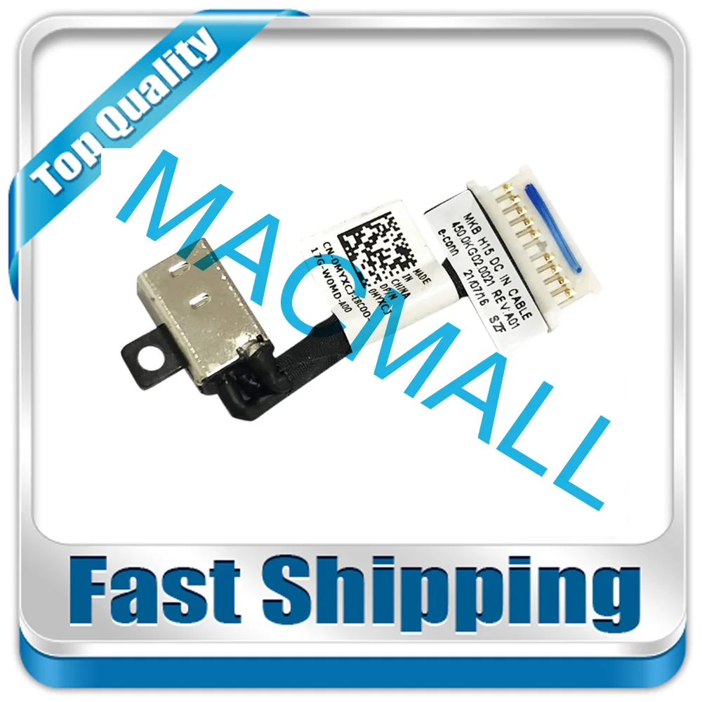 Nuovo Per Dell Inspiron 7501 7500 Vostro 7500 7501 Myxcj 0Myxcj 450.0Kg02.0021 450.0Kg02.001 Cavo Jack Di Alimentazione Cc Di Ricambio