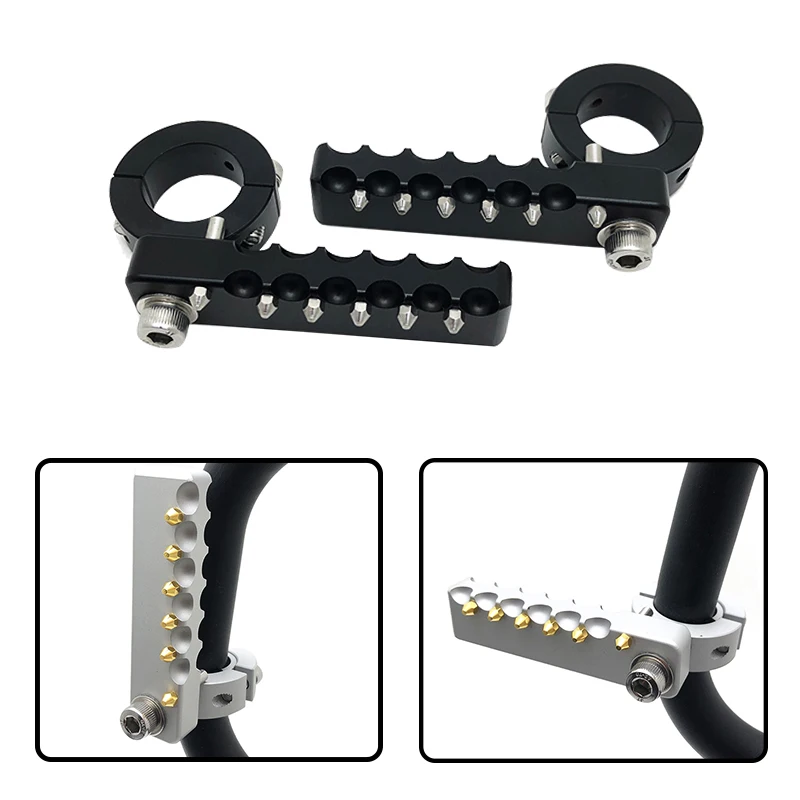 22Mm 25Mm 28Mm Crash Bar Front Foot Pegs Folding Footrests Clamps For Bmw R1200Gs Lc R1250Gs F800Gs F900R/Xr F850Gs Adv F750Gs