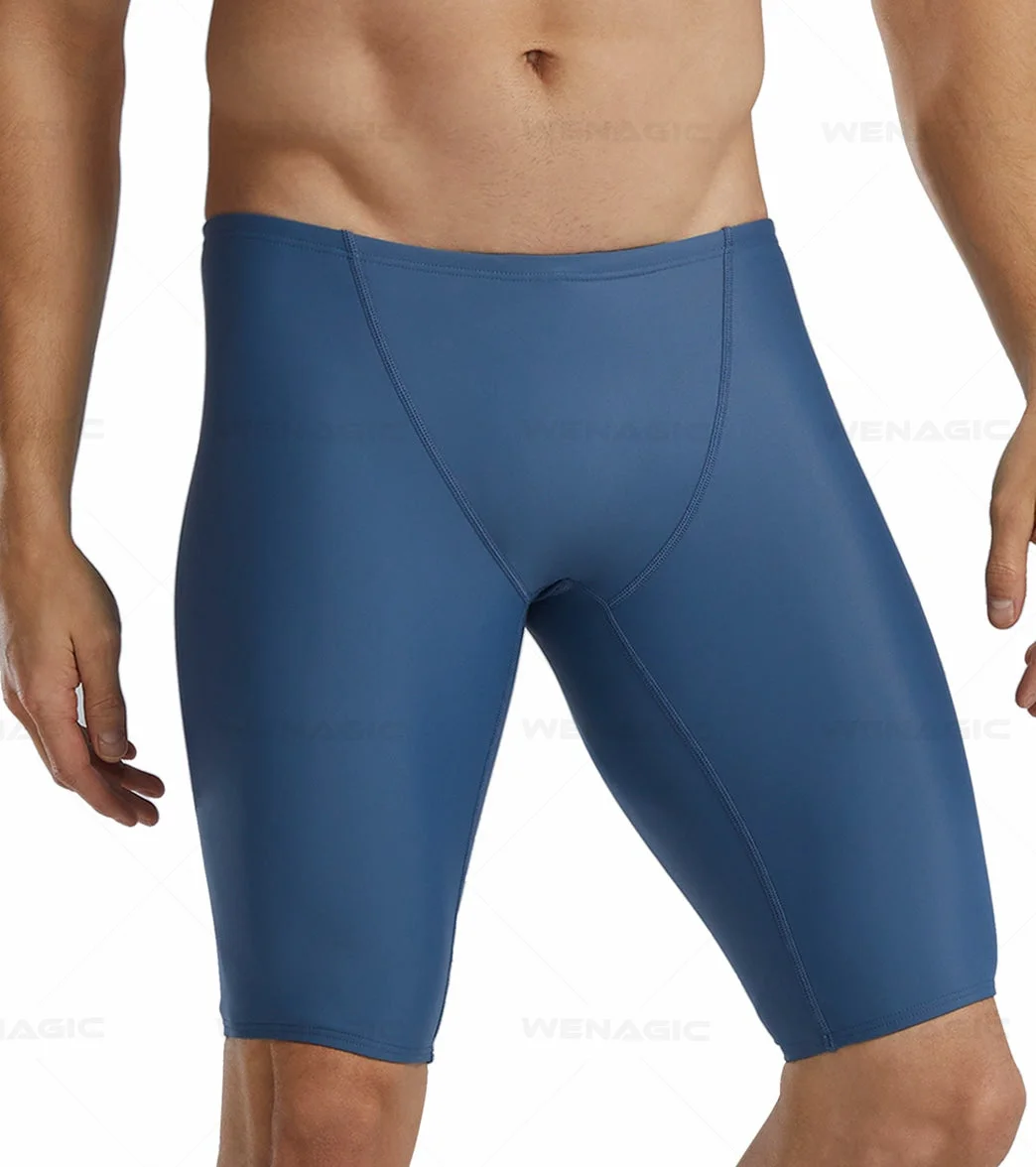 2024 Mens Swim Jammer Costume Da Bagno Professionale Swim Surf Trunks Summer Beach Lycra Quick Dry Protezione Uv Calzamaglia Da