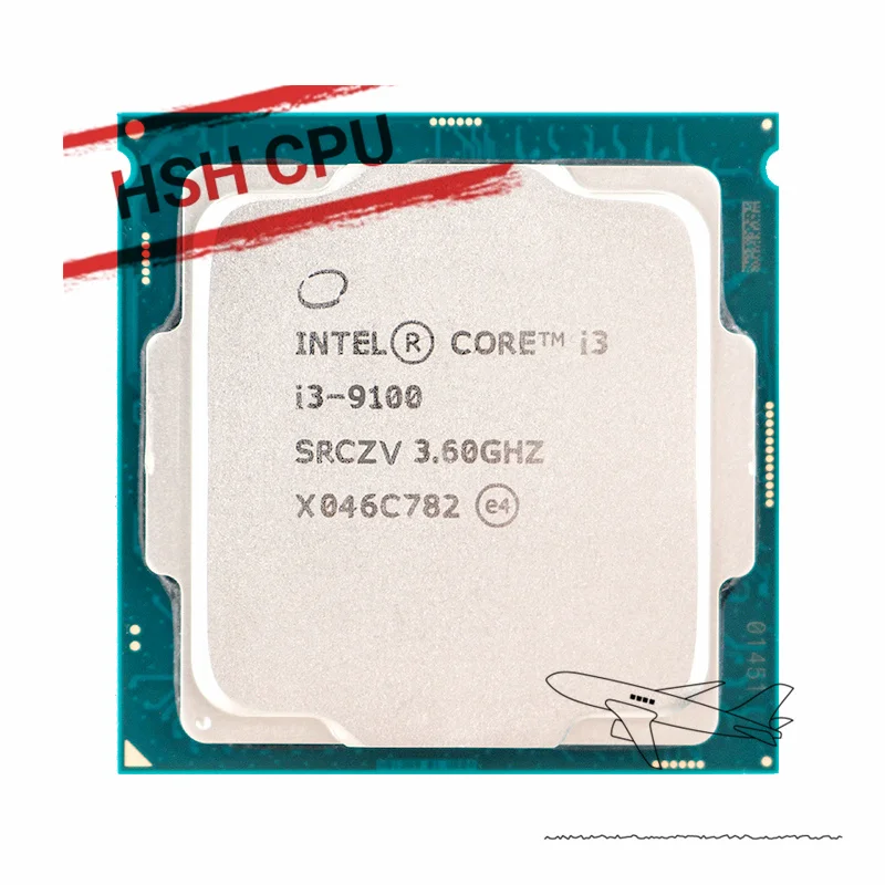 Intel Core I3-9100 I3 9100 3.6 Ghz Quad-Core Quad-Thread Cpu 65W 6M Processorlga 1151