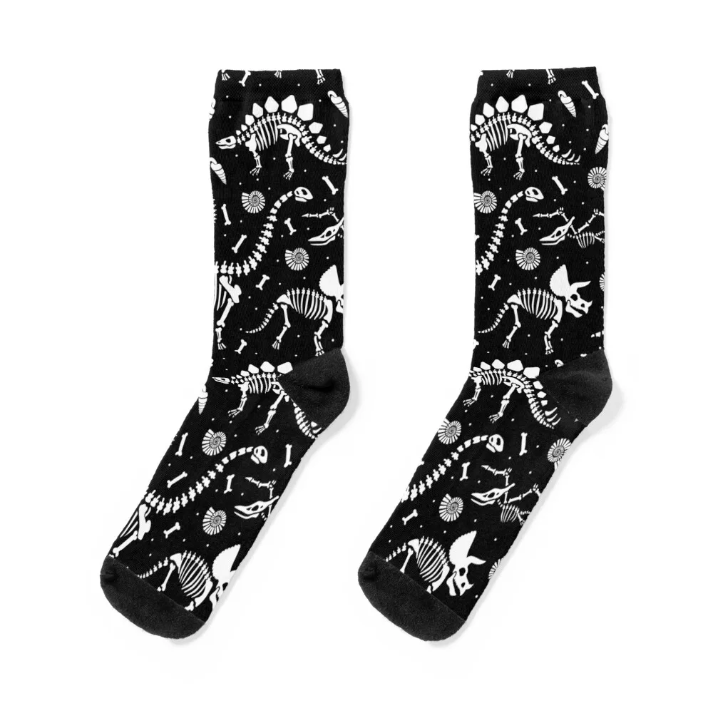 Fossili Di Dinosauro-Calzini In Bianco E Nero Reggicalze Luminose Calzini Alla Moda Donna Uomo