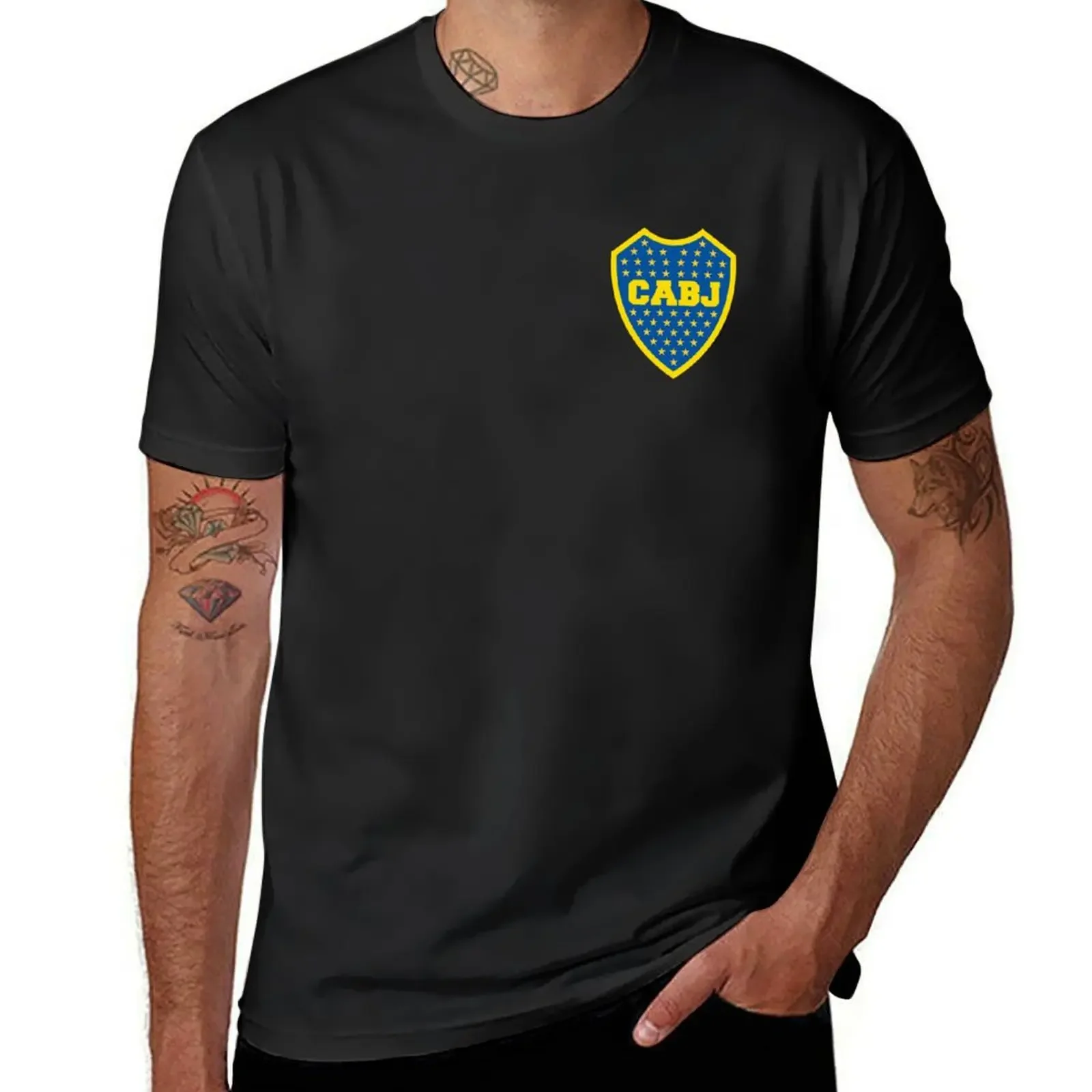 Boca Juniors Cabj T-Shirt Customs Oversize Plain T-Shirt Uomo