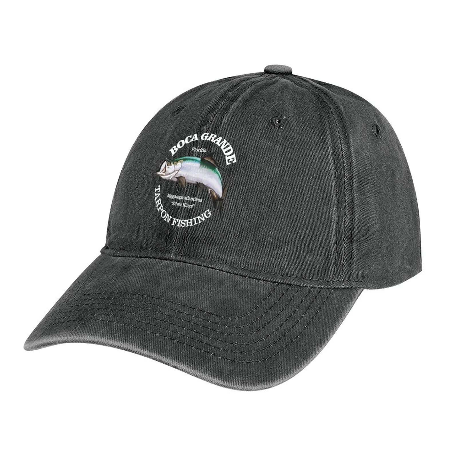 Boca Grande Tarpon Fishing (Fsh) Cappello Da Cowboy Fashion Beach Trucker Cap Uomo Golf Wear Donna