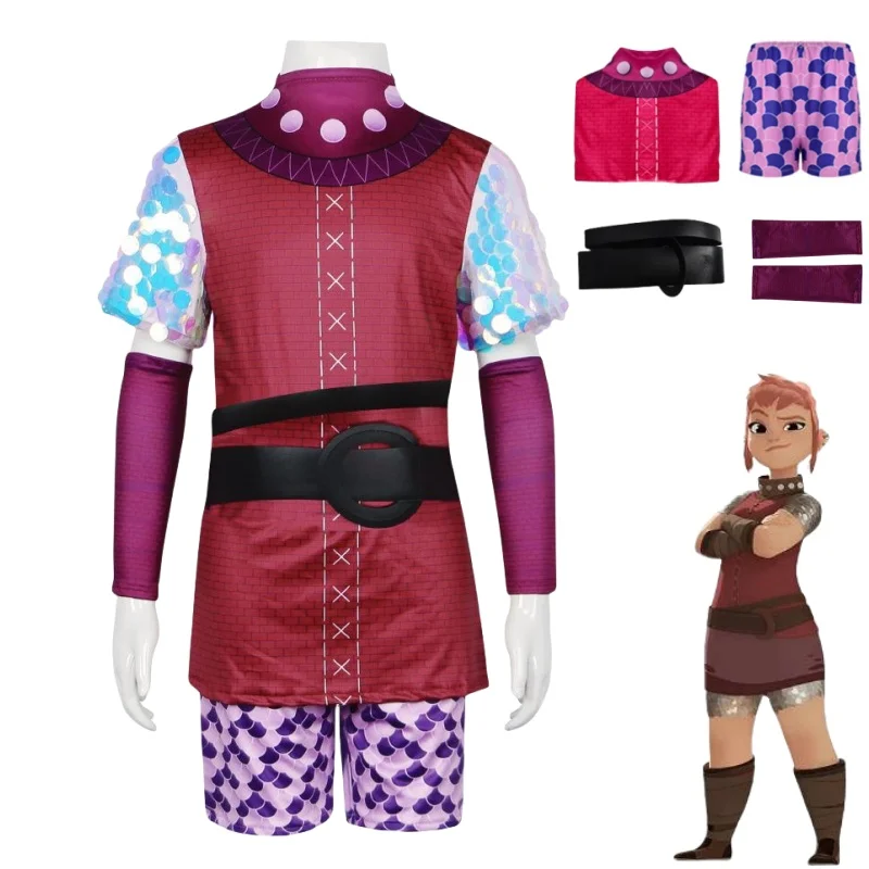 Adulto Halloween Anime Cosplay Nimona Costume Cosplay Monster Girl Costume Cosplay Halloween Carnival Party Costume Cosplay