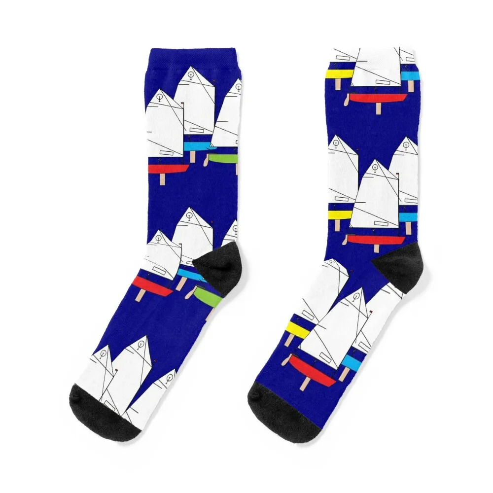 Optimist Sailing Dinghy Socks Calzini Maschili Antiscivolo Retrò Da Donna