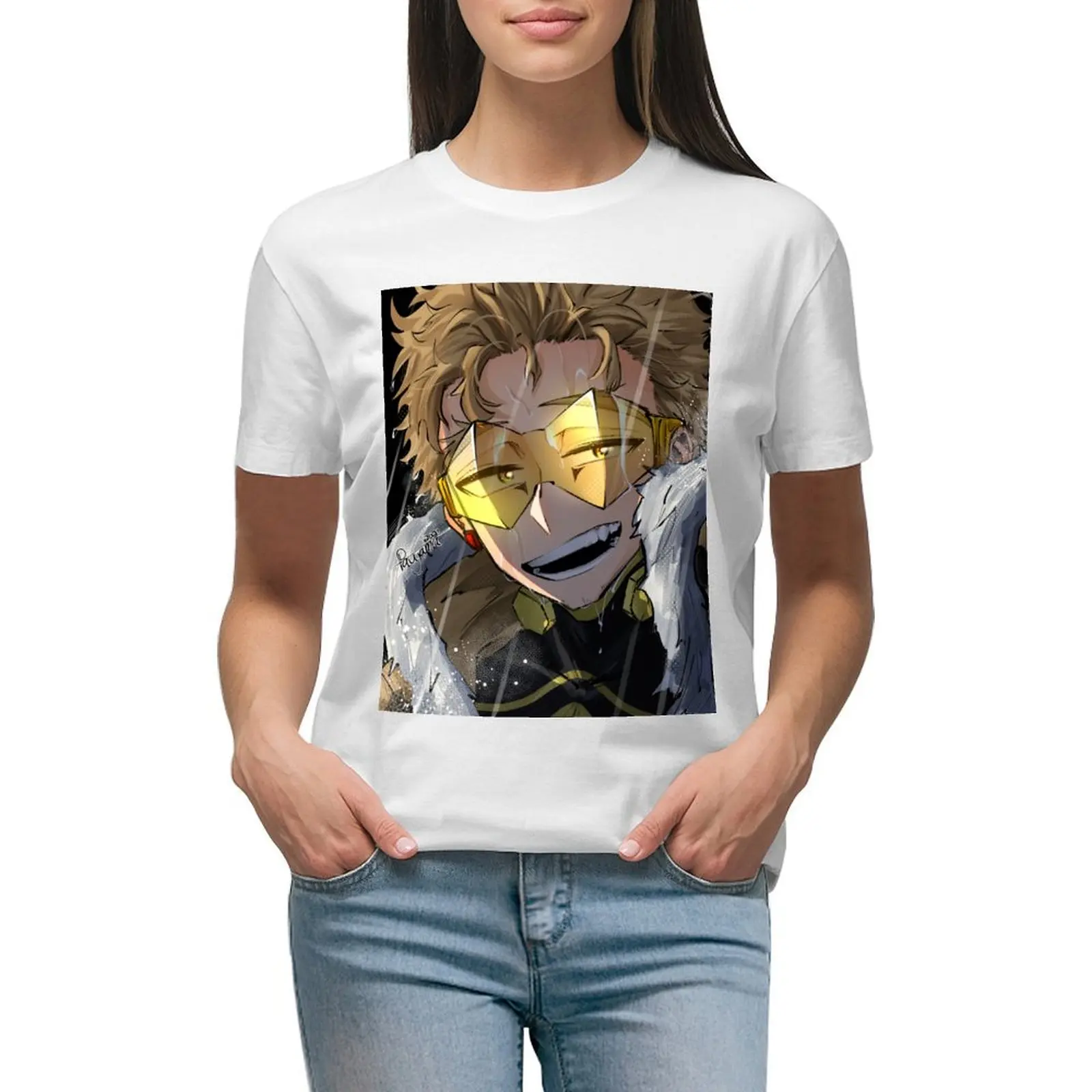 T-Shirt Hawks Ottimistiche Vestiti Da Donna Vestiti Estetici Vestiti Anime Primavera Donna 2024