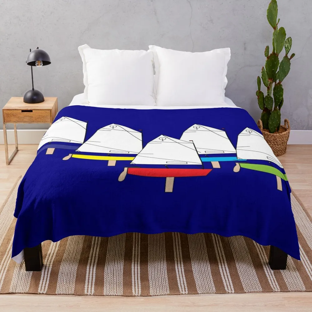 Optimist Sailing Dinghy Throw Coperta Dormitorio Essentials Luxury Addensare Coperte