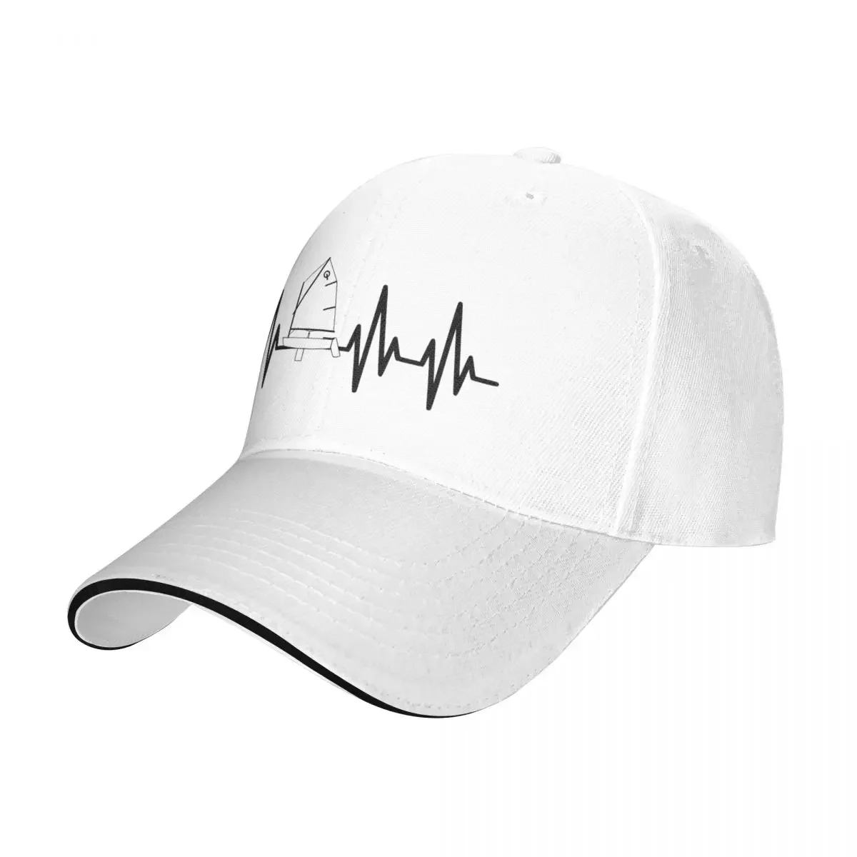 Sailing Optimist On Heartbeat- Optimist Sailing Cap Berretto Da Baseball Berretto Natalizio Berretto Da Uomo Femminile
