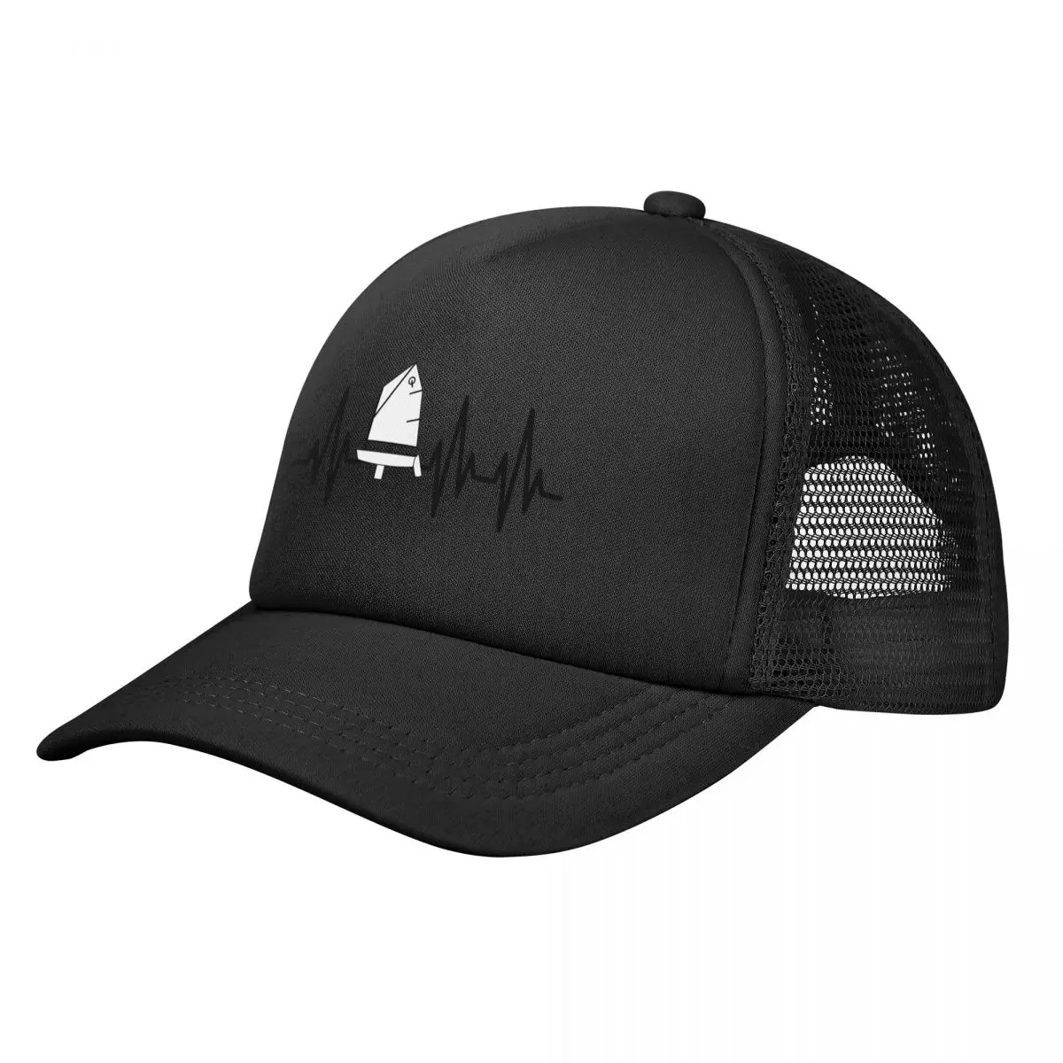 Sailing Optimist On Heartbeat- Optimist Sailing Berretto Da Baseball Designer Hat Compleanno Luxury Brand Abbigliamento Da Golf Da Donna Da Uomo