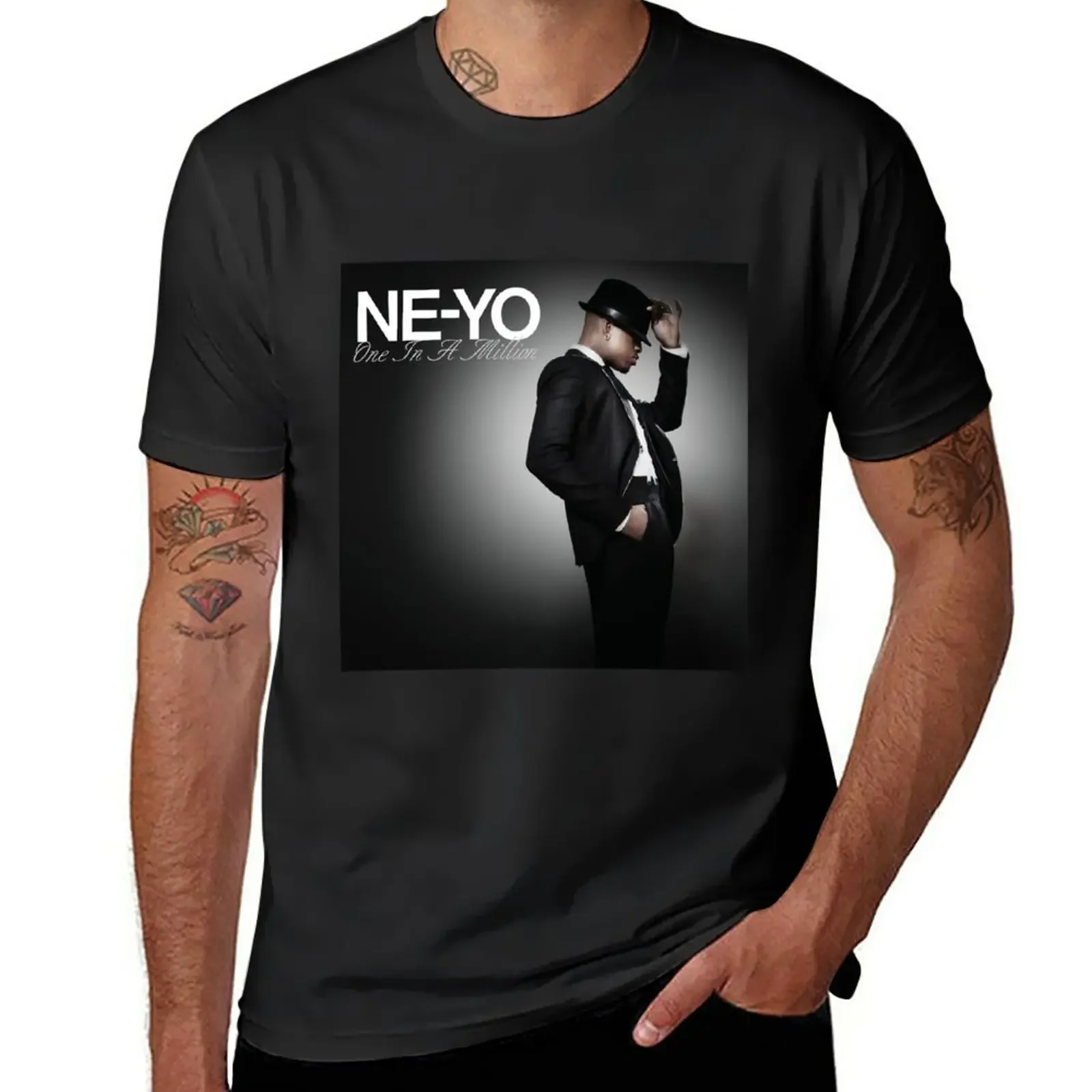 Ne Yo One-In A Million T-Shirt Moda Coreana Nuova Edizione T-Shirt Per Uomo Cotone