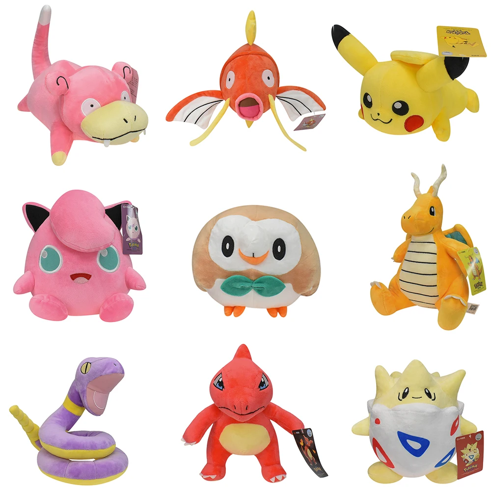 Charmeleon Ekans Pokemon Peluche Autorizzazione Originale Dragonite Slowpoke Clefairy Peluche Bambola Di Pezza Togipi Jigglypuf Regalo