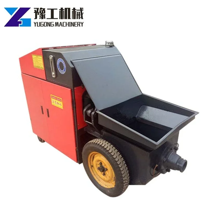 Pompa Per Calcestruzzo Pompa Per Motore Diesel Motore Elettrico Pompa Per Calcestruzzo Pompa Per Calcestruzzo 7 M3/Ora Per Stuccatura Di Pompaggio Di 