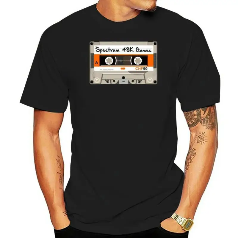 Zx Spectrum 48K School Boy Pirate C90 Cassette Games Retro T Shirt Allentata Plus Size Tee Shirt