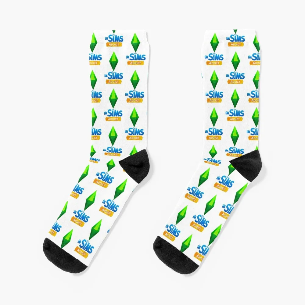 I Am The Sims Addict Socks Winter Colored Tennis Girl'S Socks Calzini Da Uomo