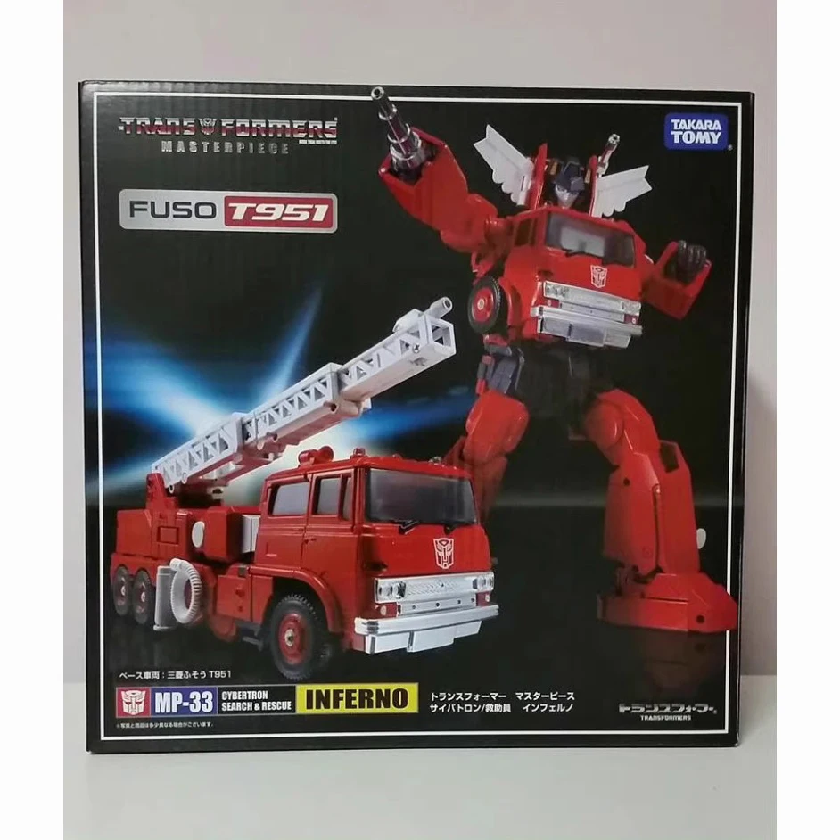 Merci In Magazzino Genuine Takara Mp33 Mp35 Inferno Grapple Pvc Action Figure Anime Figure Model Toys Collection Doll Gift