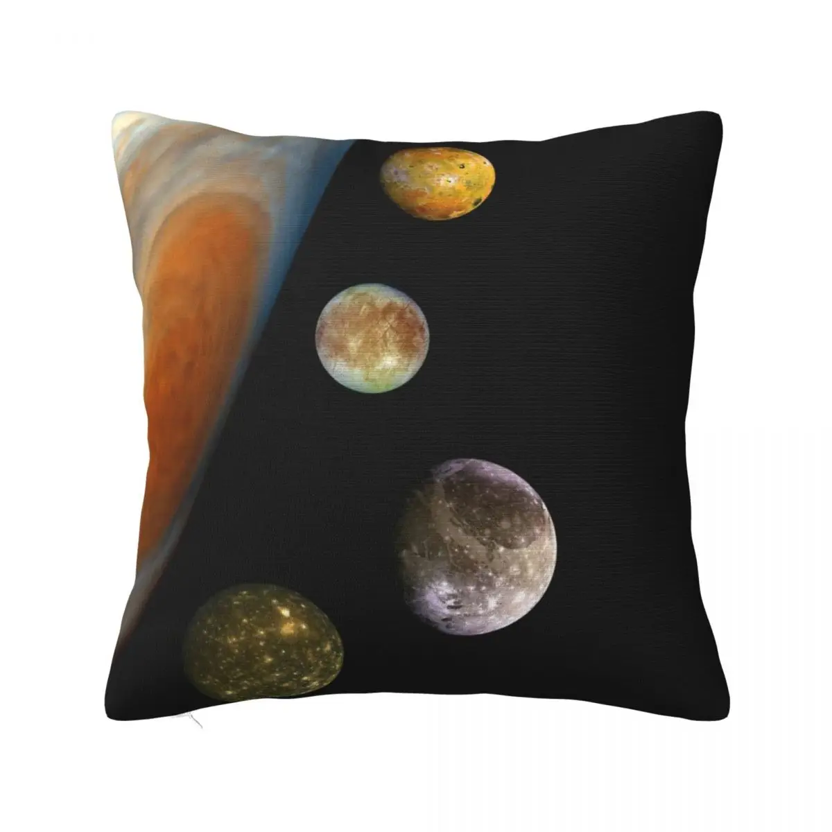 Jupiter, Io, Europa, Ganymede, Callisto Space Throw Pillow Forniture Natalizie Accessori Per La Casa Di Lusso