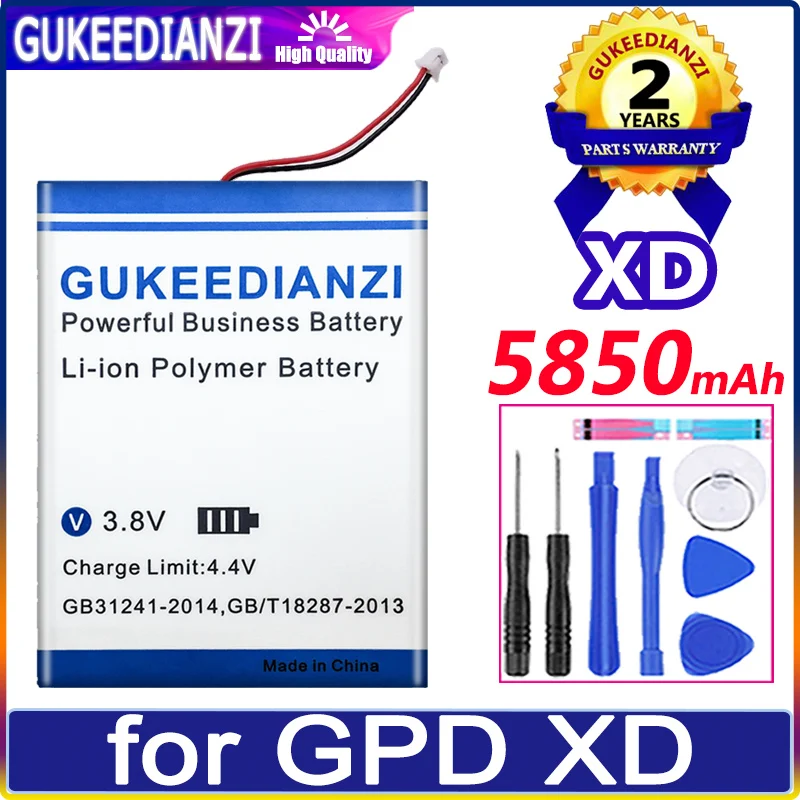 Batterie Xd 5800Mah Per Batteria Sostitutiva Gpd Xd Ad Alta Capacità Li-Polym Bateria Garanzia Un Anno + Strumenti