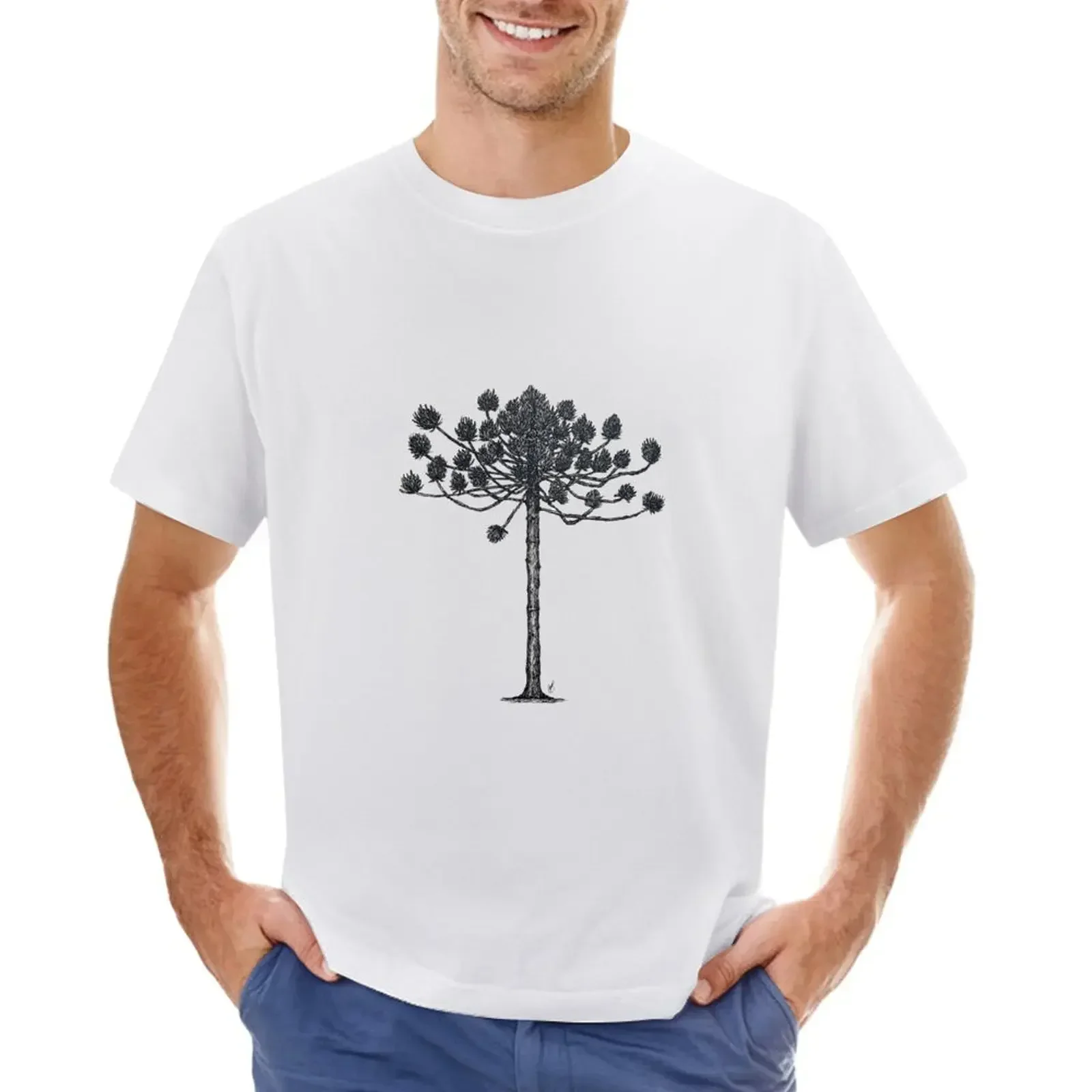 Araucaria Angustifolia T-Shirt Hippie Clothes New Edition Magliette Per Uomo