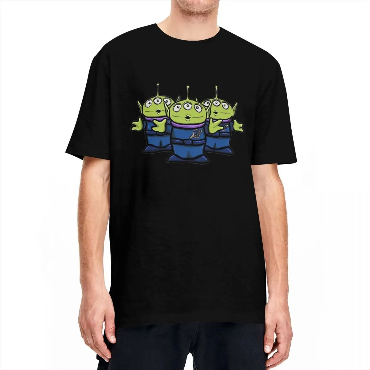 Divertenti Alieni Little Green Men Toy Story T-Shirt Uomo Donna Girocollo Magliette In Cotone Magliette A Maniche Corte Regalo Di Compleanno Top