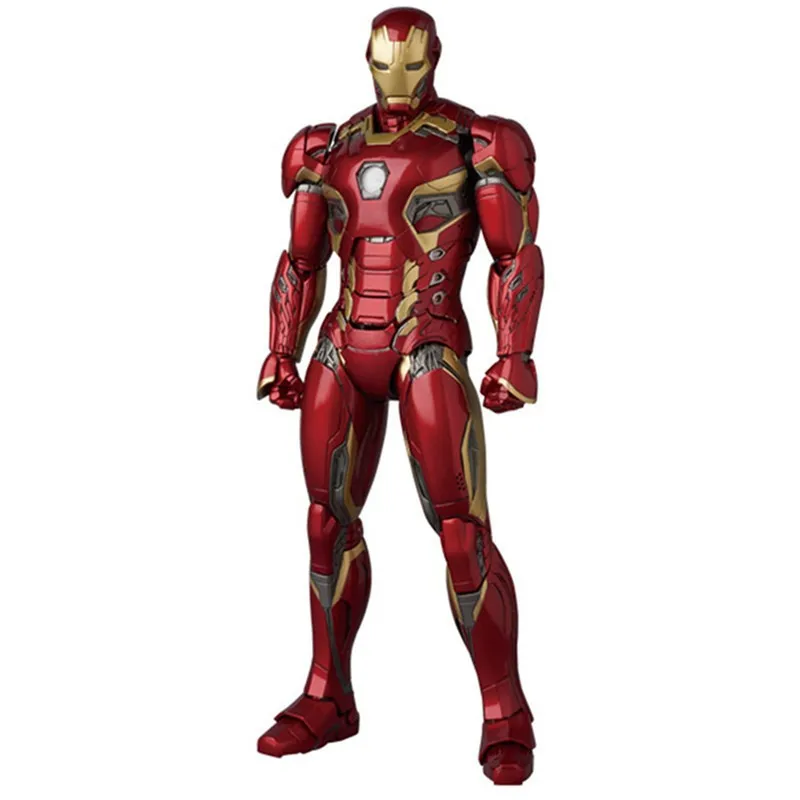 Mafex 022 Movie Avengers Ironman Mark45 Iron Man Action Figure Toys