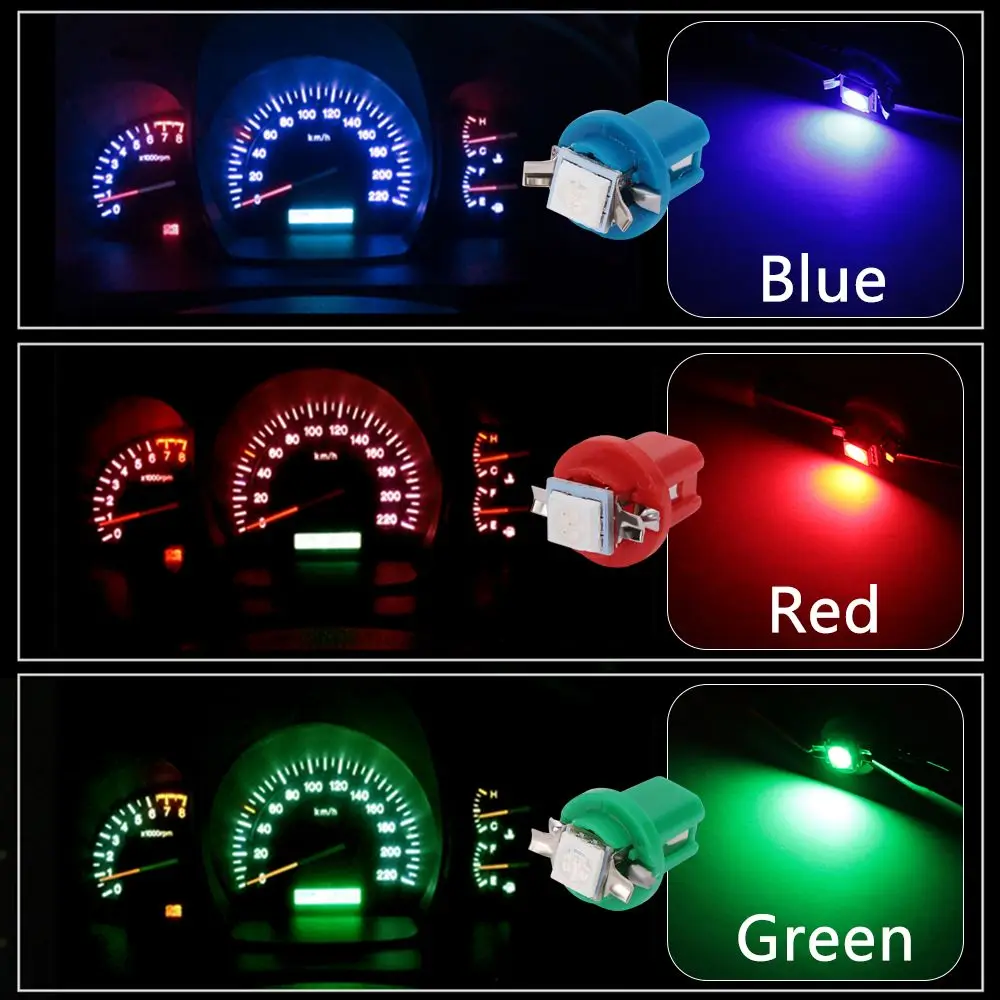 10Pcs Led Light Car Gauge Speed Dash Lampadina Per Peugeot 206 206 207 Cc 207 301 306 307 308 Sw 407 408 508 5008