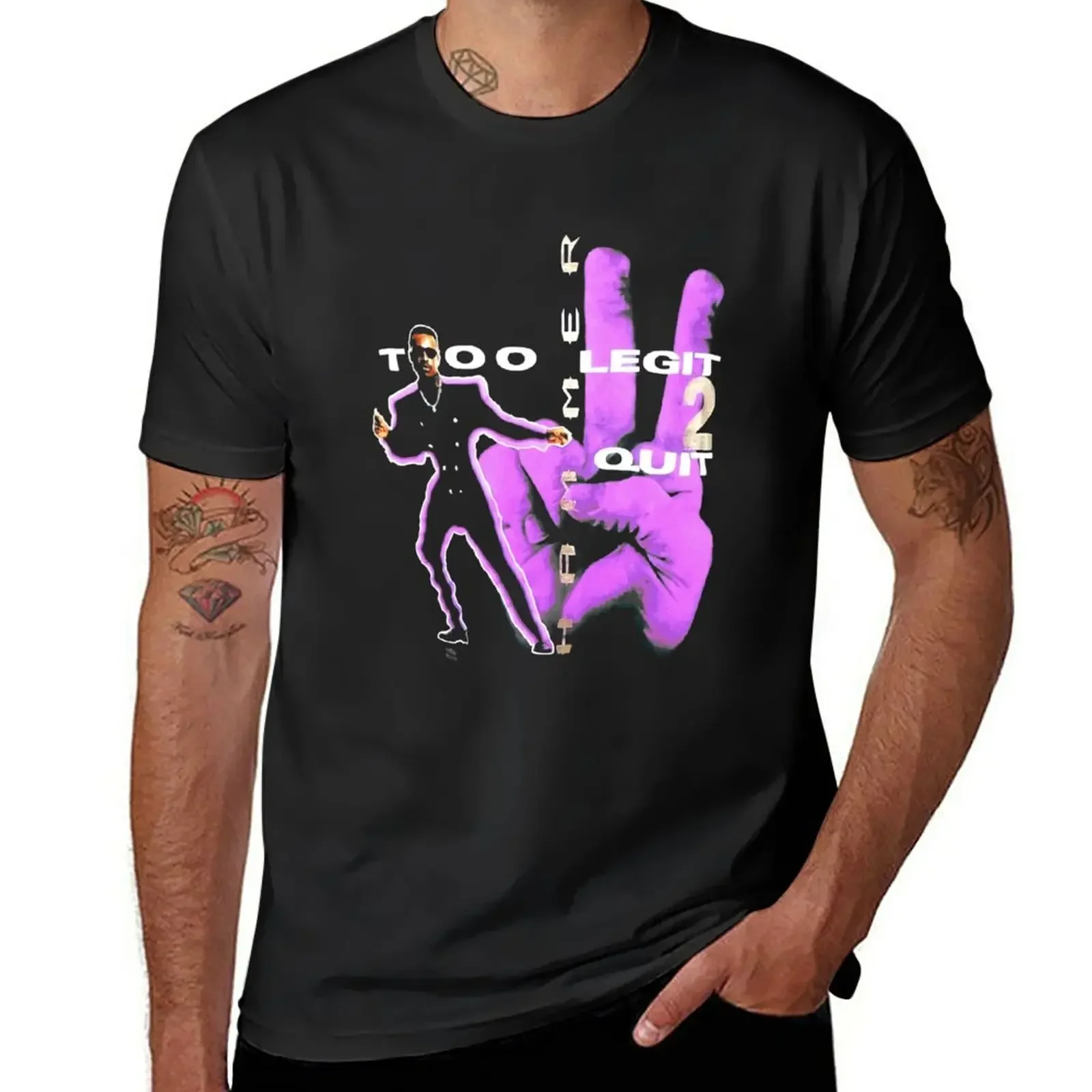 1992 Mc Hammer Vintage Addams Groove T-Shirt Customs Sweat T-Shirt Per Uomo Pack