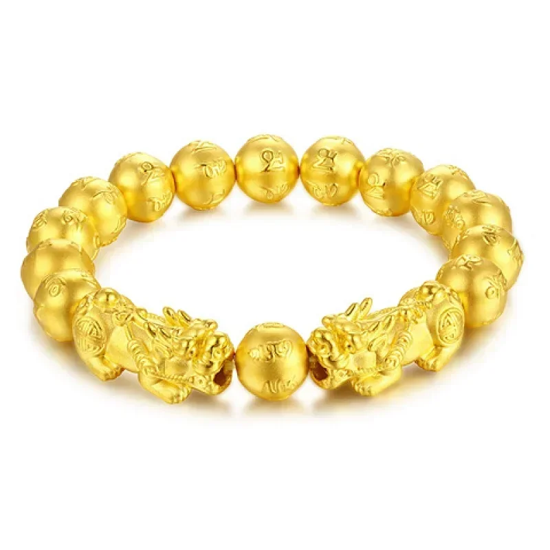 999 Bracciale In Oro Reale Da Uomo Fino Alla Ricchezza Bracciale In Oro Reale Catena Boss Otto Feste Per Ricchezza Bracciale In Oro Reale