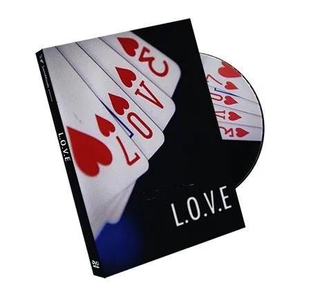 L.O.V.E (Dvd E Gimmick) Di Sansminds - Card Magic Trick,Magic For Lover,Fun,Stage,Close Up,Illusions,Magic Accessories