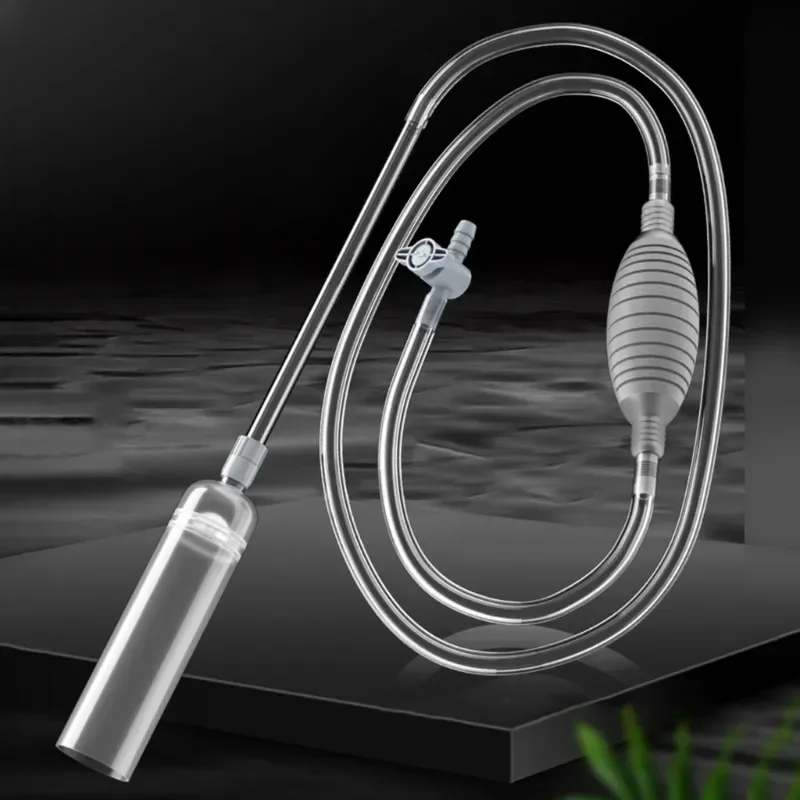Change Vacuum Gravel Sifone Fish Acuario Tank Aquarium Filter Syphon Cleaner Water Changer Pump Accessori Semiautomatici
