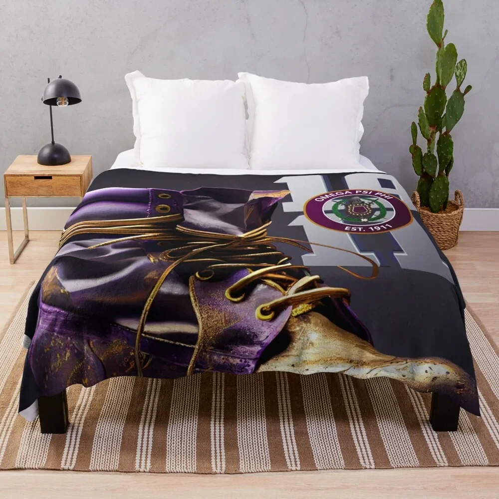 Omega Psi Phi - "Proud To Be An Omega Man" Coperta Da Tiro Decorazione Natalizia Manga Travel Peluche Coperte