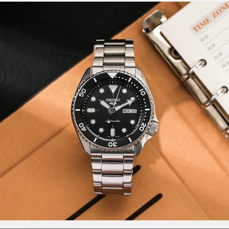 Seiko Luminous Ghost Series Orologio Meccanico Da Uomo Di Lusso 100 Metri Impermeabile Sport Street Trend Orologi Cover Trasparente