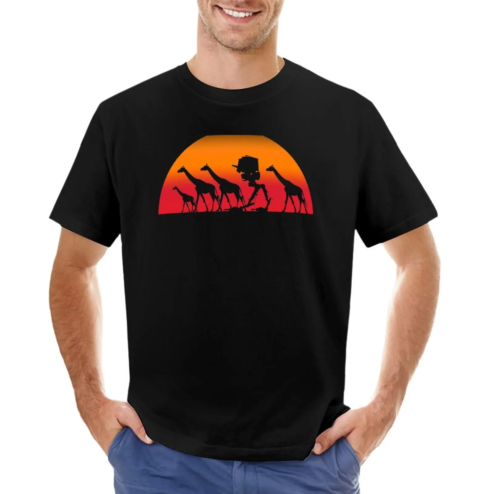 Maglietta Scout Herd Animal Prinfor Boys T-Shirt Oversize Per Uomo