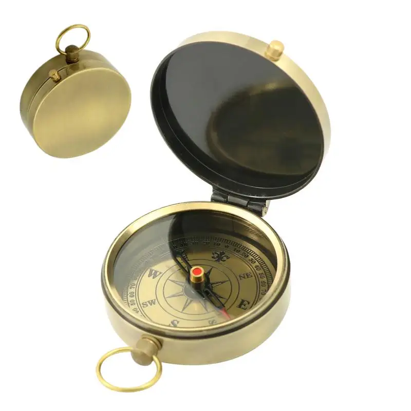 Bussola Escursionismo Sopravvivenza Retro Survival Tool Orienteering Pocket Compass Advanced Backpacking Navigation Compass Boy Scout E