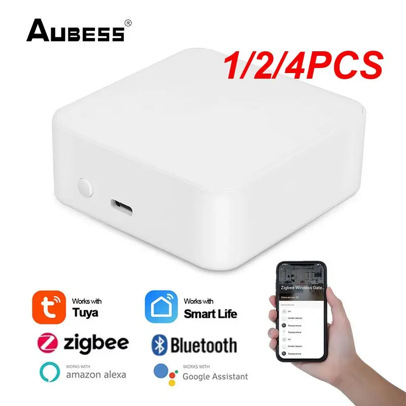 1/2/4Pcs Tuya /Wifi/ Mesh Multi-Mode Smart Gateway Hub Smart Home Bridge Smart Life App Per Alexa