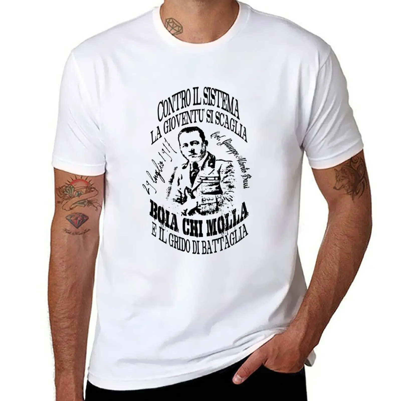New Boia Chi Molle (Col. Giuseppe Albert Bassi) T-Shirt T-Shirt Oversize Abbigliamento Estetico Magliette Oversize Abbigliamento Uomo