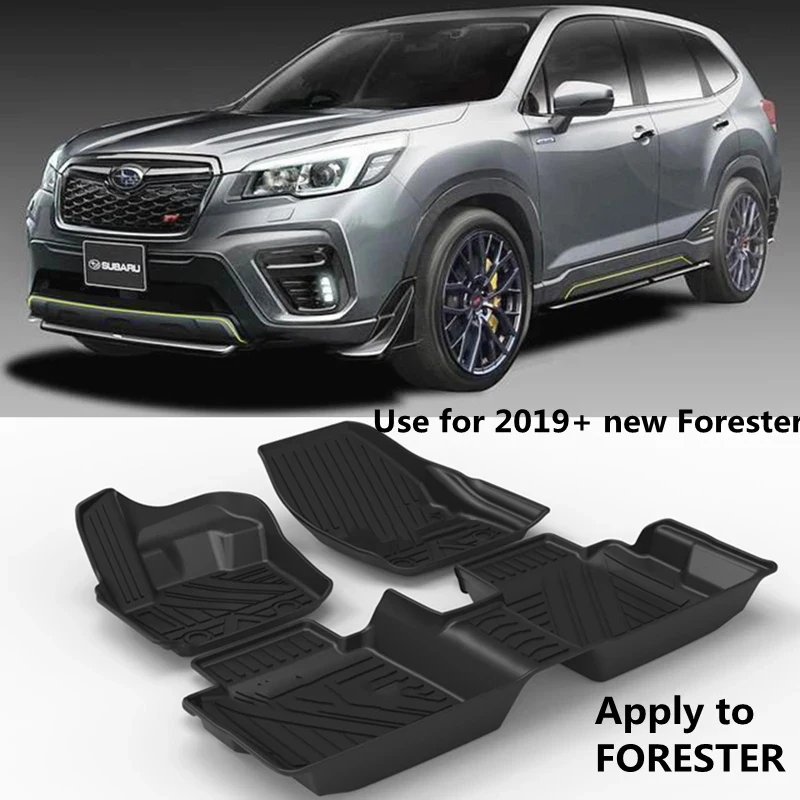 Utilizzare Per Il Nuovo Subaru Forester Custom All-Weather Car Tpo Floor Foot Mat Trim To Fit Per Subaru Forester Tappetino Impermeabile Rhd