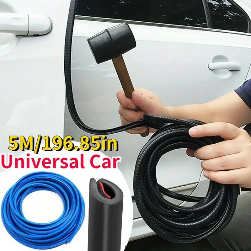 5M Car Door Edge Protector Universal Auto Antigraffio Strip Chrome Molding Trim Seal Strip Per Air Outlet Door Hood Trunk