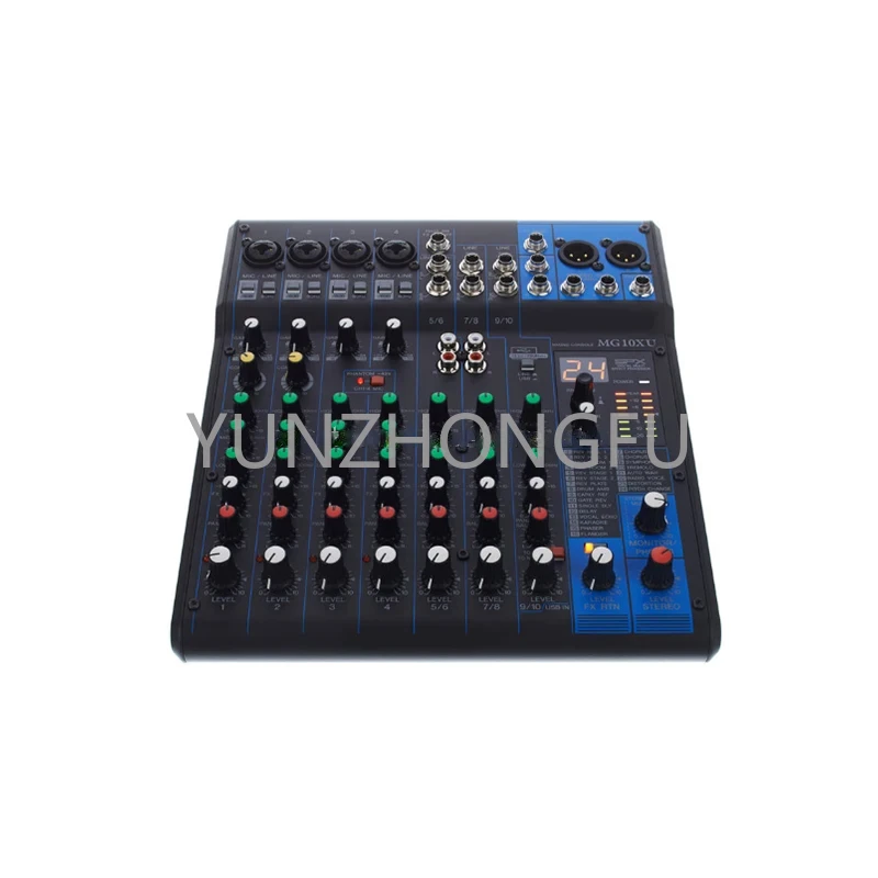 Pro Mixer Audio Per La Registrazione Sul Palco Mg10Xu 10 Canali 24 Dsp Effect Mixer Per Schede Audio Audio Professionali Mixer Saund