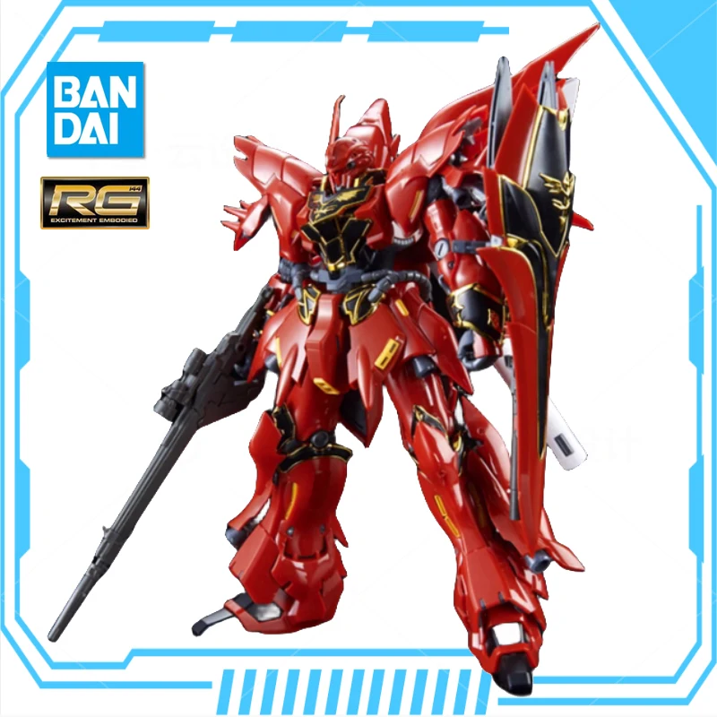Bandai Anime Rg 1/144 Msn-06S Sinanju Nuovo Rapporto Mobile Gundam Assembly Kit Modello In Plastica Action Toys Figure Gift