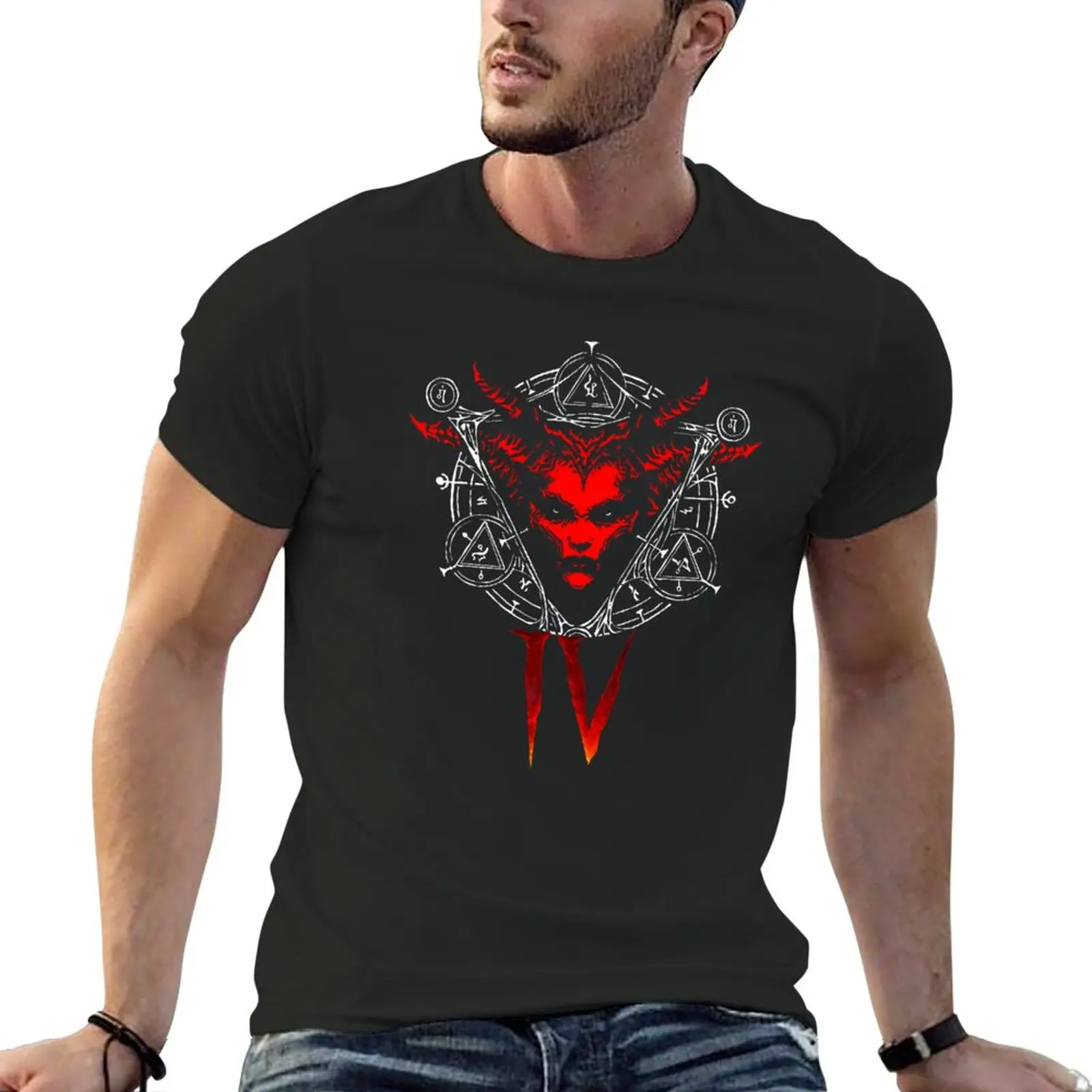 New Lillith Diablo Iv 4 T-Shirt T-Shirt Oversize Magliette Personalizzate Progetta I Tuoi Vestiti Vintage Magliette Pesanti Per Uomo