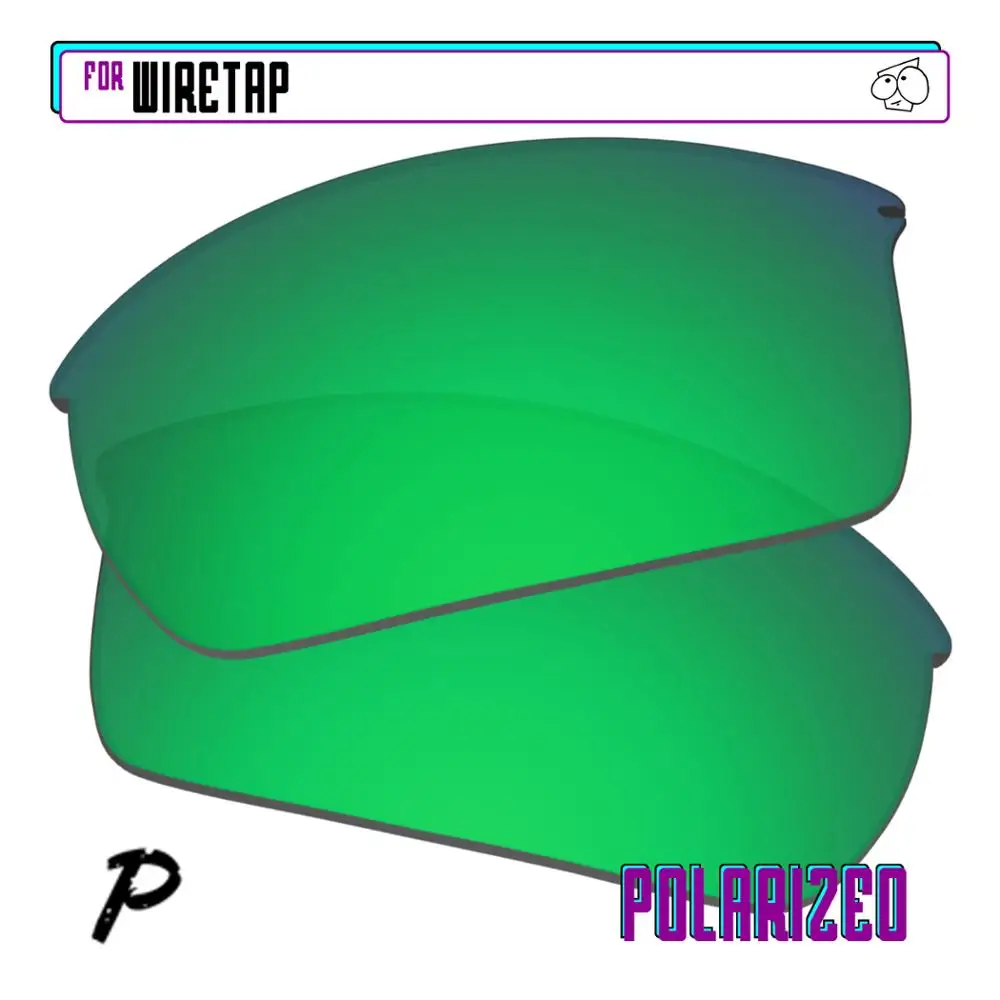 Ezsostituisci Lenti Di Ricambio Polarizzate Per-Occhiali Da Sole Oakley Wiretap-Verde P
