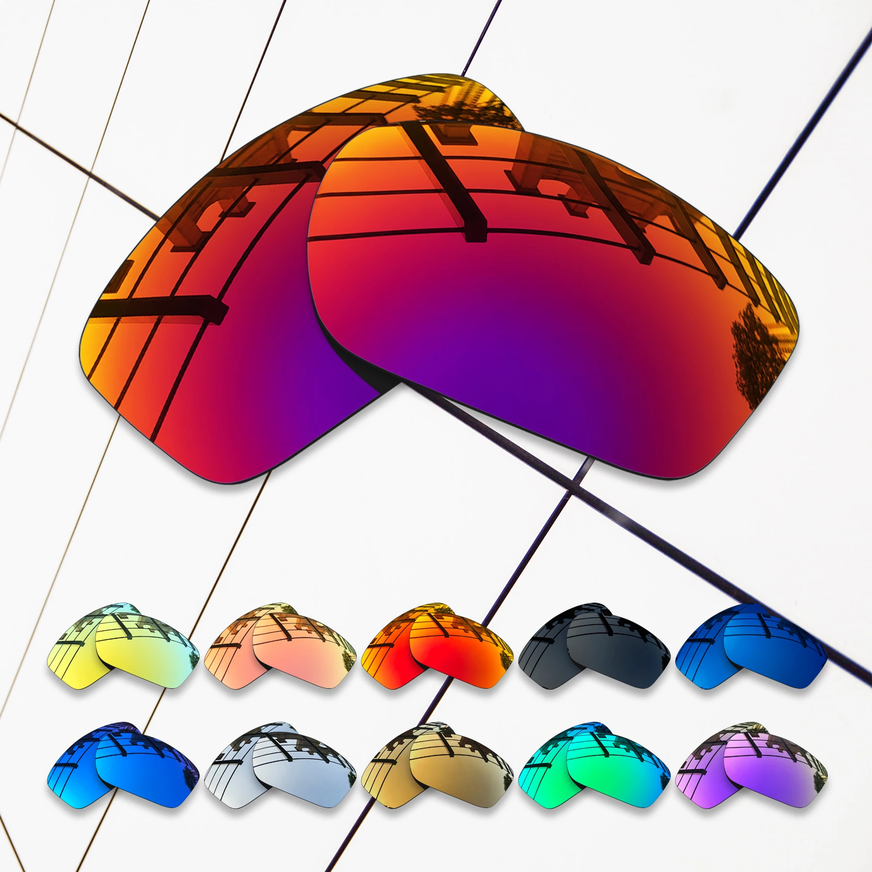 Lenti Di Ricambio Polarizzate E.O.S All'Ingrosso Per Oakley Fives 1.0 Occhiali Da Sole-Varietà Colori