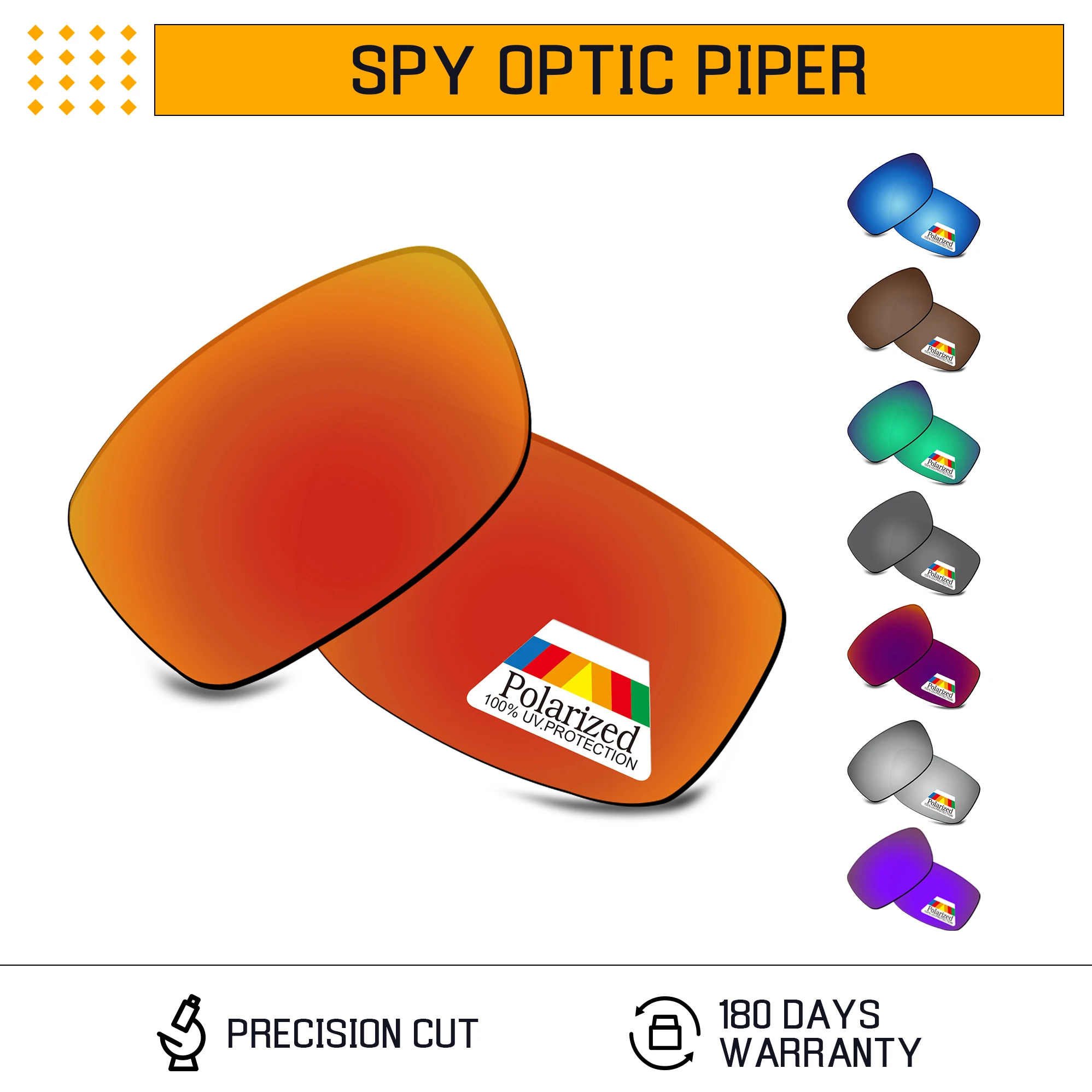 Lenti Di Ricambio Polarizzate Bwake Per Montatura Per Occhiali Da Sole Spy Optic Piper-Opzioni Multiple