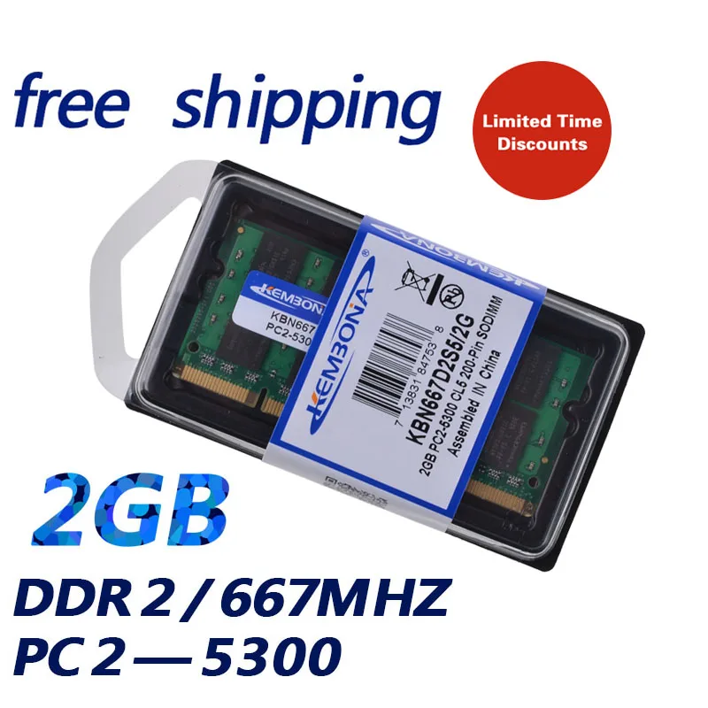 Chipset Originale Kembona Ddr2 2Gb Ram 2G Laptop Sodimm 667Mhz Memoria Ram Per Laptop Migliore Qualità Memoria Spedizione Gratuita