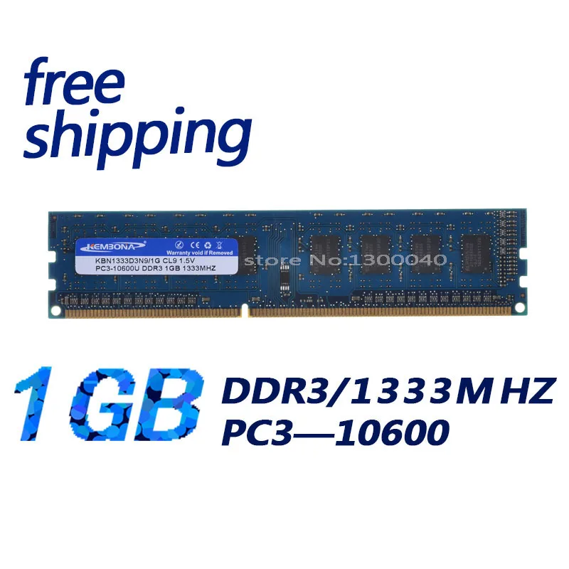 Kembona Spedizione Gratuita Pc1333 Desktop 1Gb Dd3 Ram Memory Pc10600 Compatibile Per 1066Mhz