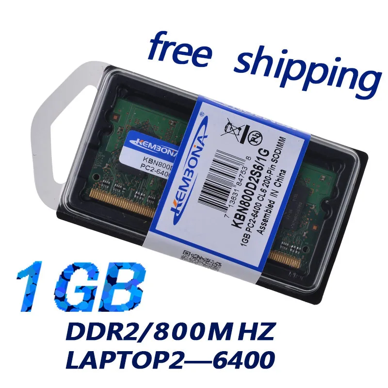 Kembona Nuovo 1Gb Pc2 6400 Ddr2 800 Mhz 200Pin Sodimm Memoria Del Computer Portatile Ram 200Pin So-Dimm Ddr2 1Gb Modulo Di Memoria Spedizione Gratuita