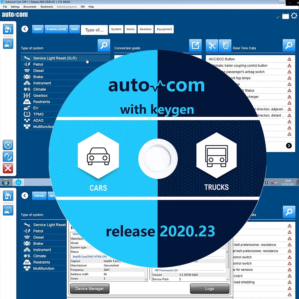 2023 Hot 2021.11 Autocoms 2020.23 Con Keygen Delphi Per Attivatore Software Strumento Diagnostico Camion Auto Vd Ds 150E Delphi