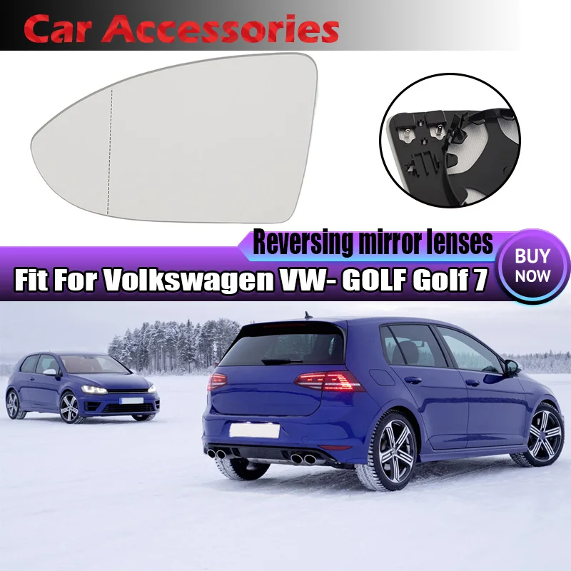 Misura Per Volkswagen Vw Golf 7 Mk7 Gti Gtd 2012-19 Lato Sinistro O Destro Riscaldato Specchietto Retrovisore In Vetro Lente Specchietto Retrovisore G