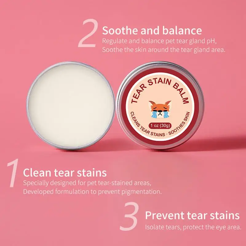 Pet Tear Smacchiatore Cat Dog Eye Cleaner Cream Pet Eye Stain Cleaner Unguento Natural Tear Smacchiatore Pet Supplies